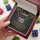 Eternal Love Interlocking Hearts Necklace: A Symbol of Unbreakable Bond Jewelry/InterlockingHearts ShineOn Fulfillment Polished Stainless Steel & Rose Gold Finish Luxury Box 