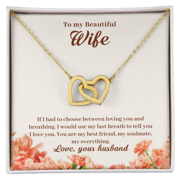 Eternal Love Interlocking Hearts Necklace: A Timeless Symbol of Your Unbreakable Bond Jewelry/AlluringBeauty ShineOn Fulfillment 