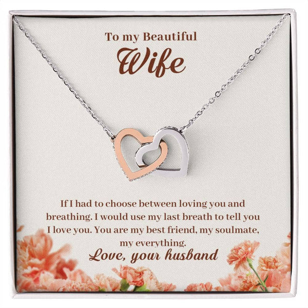 Eternal Love Interlocking Hearts Necklace: A Timeless Symbol of Your Unbreakable Bond Jewelry/AlluringBeauty ShineOn Fulfillment 