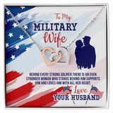 Eternal Love Interlocking Hearts Necklace: Tribute to the Military Wife Jewelry/InterlockingHearts ShineOn Fulfillment 