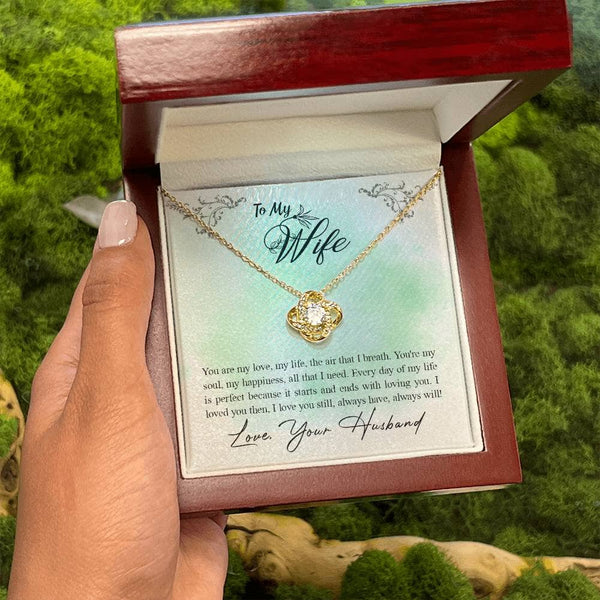 Eternal Love Knot Necklace: A Dazzling Symbol of Unbreakable Bond Jewelry/LoveKnot ShineOn Fulfillment 18K Yellow Gold Finish Luxury Box 