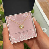 Eternal Love Knot Necklace: A Symbol of Unbreakable Bonds and Timeless Affection Jewelry/LoveKnot ShineOn Fulfillment 18K Yellow Gold Finish Standard Box 