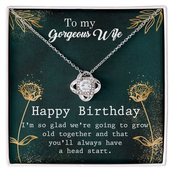 Eternal Love Knot Necklace: A Timeless Birthday Treasure for Your Wife Jewelry/LoveKnot ShineOn Fulfillment 