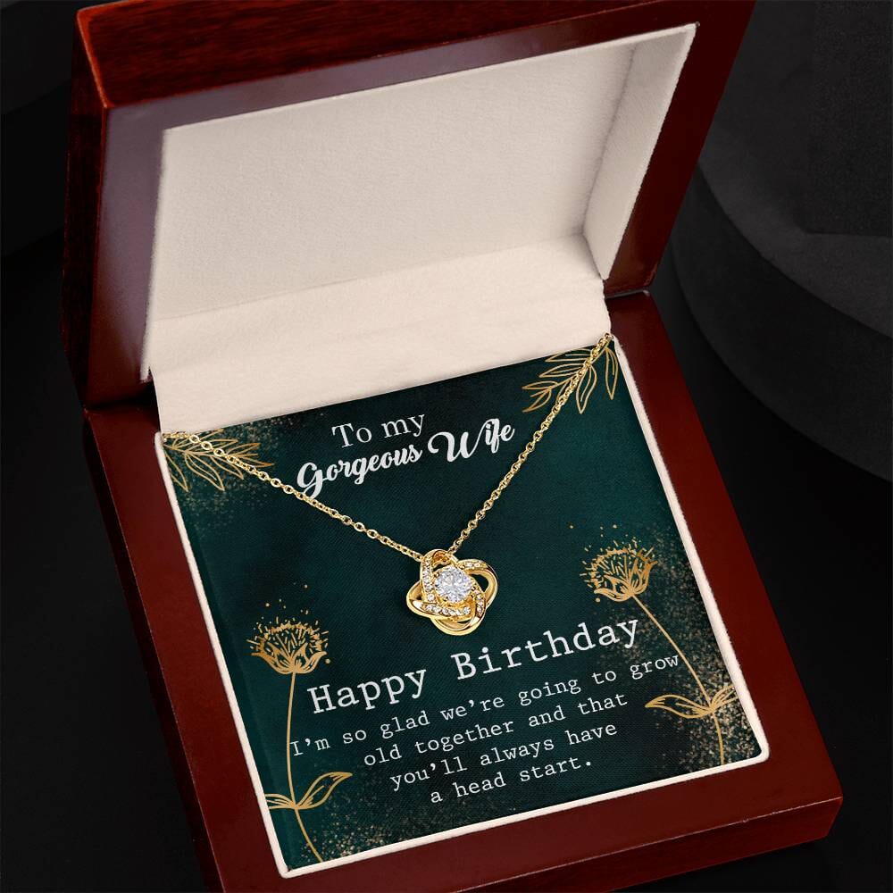 Eternal Love Knot Necklace: A Timeless Birthday Treasure for Your Wife Jewelry/LoveKnot ShineOn Fulfillment 