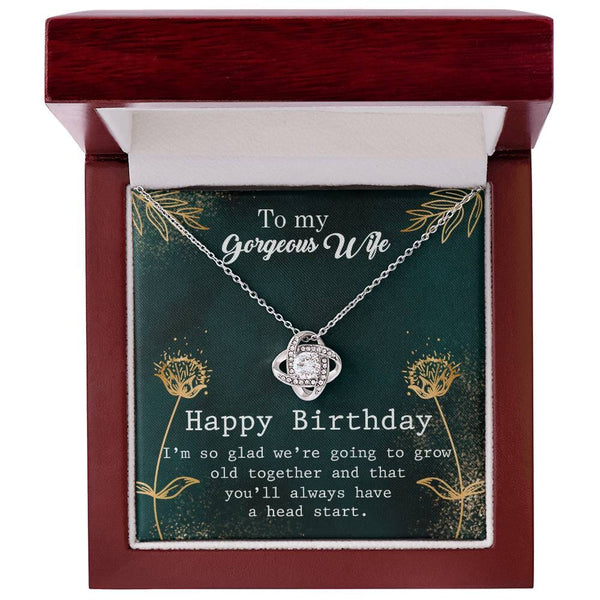 Eternal Love Knot Necklace: A Timeless Birthday Treasure for Your Wife Jewelry/LoveKnot ShineOn Fulfillment 