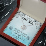 Eternal Love Knot Necklace: A Timeless Tribute to Your Navy Wife Jewelry/LoveKnot ShineOn Fulfillment 