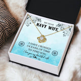 Eternal Love Knot Necklace: A Timeless Tribute to Your Navy Wife Jewelry/LoveKnot ShineOn Fulfillment 