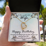 Eternal Love Pendant: A Dazzling Symbol of Unending Affection for the World's Best Wife Jewelry/ForeverLove ShineOn Fulfillment 18k Yellow Gold Finish Standard Box 