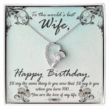 Eternal Love Pendant: A Dazzling Symbol of Unending Affection for the World's Best Wife Jewelry/ForeverLove ShineOn Fulfillment 