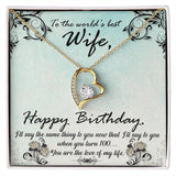 Eternal Love Pendant: A Dazzling Symbol of Unending Affection for the World's Best Wife Jewelry/ForeverLove ShineOn Fulfillment 