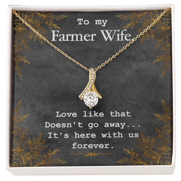 Eternal Love Pendant: The Alluring Beauty Necklace – A Timeless Tribute to Your Farmer Wife Jewelry/AlluringBeauty ShineOn Fulfillment 