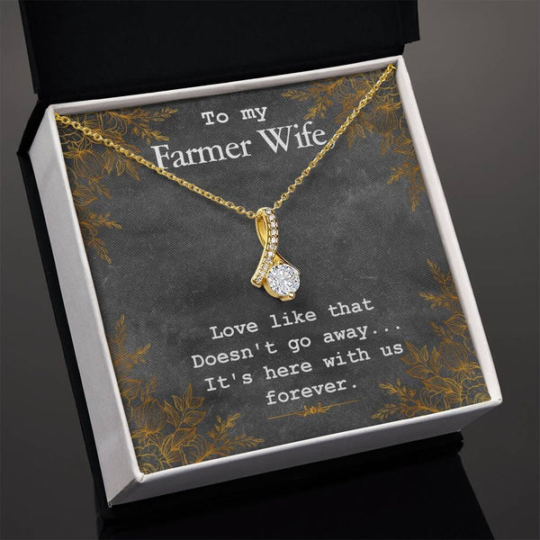 Eternal Love Pendant: The Alluring Beauty Necklace – A Timeless Tribute to Your Farmer Wife Jewelry/AlluringBeauty ShineOn Fulfillment 