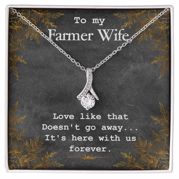 Eternal Love Pendant: The Alluring Beauty Necklace – A Timeless Tribute to Your Farmer Wife Jewelry/AlluringBeauty ShineOn Fulfillment 