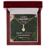 Eternal Love Ribbon Necklace: A Heartfelt Tribute to the Courageous Military Wife Jewelry/AlluringBeauty ShineOn Fulfillment 