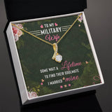 Eternal Love Ribbon Necklace: A Heartfelt Tribute to the Courageous Military Wife Jewelry/AlluringBeauty ShineOn Fulfillment 