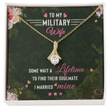 Eternal Love Ribbon Necklace: A Heartfelt Tribute to the Courageous Military Wife Jewelry/AlluringBeauty ShineOn Fulfillment 