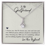 Eternal Love Ribbon Necklace: A Timeless Symbol of Unending Devotion Jewelry/AlluringBeauty ShineOn Fulfillment 