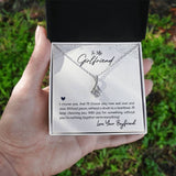 Eternal Love Ribbon Necklace: A Timeless Symbol of Unending Devotion Jewelry/AlluringBeauty ShineOn Fulfillment White Gold Finish Standard Box 