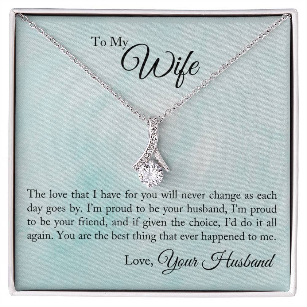 Eternal Love Ribbon Pendant: A Timeless Symbol of Your Everlasting Bond Jewelry/AlluringBeauty ShineOn Fulfillment 