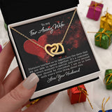 Eternal Love Sentimental Necklace: Bridging the Distance Jewelry/InterlockingHearts ShineOn Fulfillment 18K Yellow Gold Finish Standard Box 