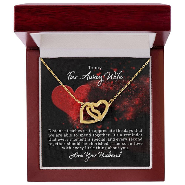 Eternal Love Sentimental Necklace: Bridging the Distance Jewelry/InterlockingHearts ShineOn Fulfillment 