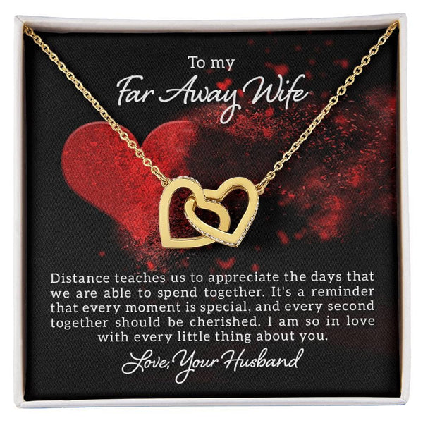 Eternal Love Sentimental Necklace: Bridging the Distance Jewelry/InterlockingHearts ShineOn Fulfillment 