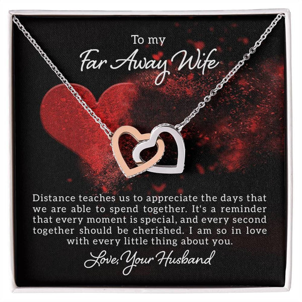 Eternal Love Sentimental Necklace: Bridging the Distance Jewelry/InterlockingHearts ShineOn Fulfillment 