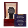 "Eternal Timepiece" - Father's Day Wooden Watch with Heartfelt Message from Son Jewelry ShineOn Fulfillment 