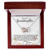 Everlasting Bond: Interlocking Hearts Necklace with Personalized Grandparent Message Jewelry/InterlockingHearts ShineOn Fulfillment 