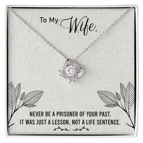 Everlasting Bond: The Love Knot Necklace - A Timeless Treasure for Your Beloved Wife Jewelry/LoveKnot ShineOn Fulfillment 