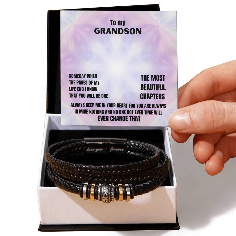 Everlasting Bond: The Men's 'Love You Forever' Legacy Bracelet Jewelry/LoveForeverBracelet ShineOn Fulfillment 