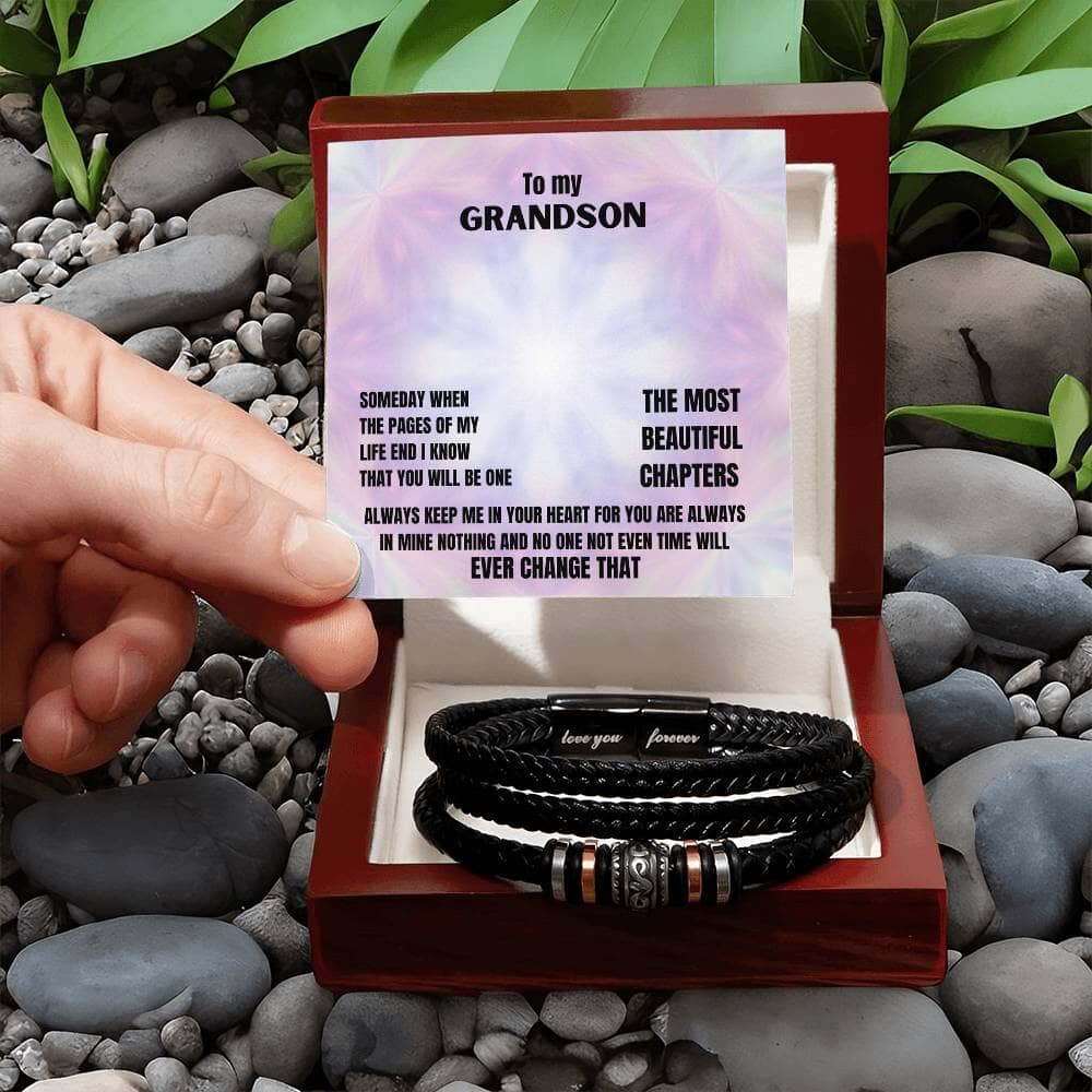 Everlasting Bond: The Men's 'Love You Forever' Legacy Bracelet Jewelry/LoveForeverBracelet ShineOn Fulfillment Luxury Box w/LED 