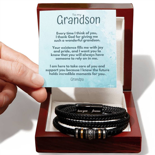 Everlasting Bond: The Personalized Men's 'Love You Forever' Bracelet Jewelry/LoveForeverBracelet ShineOn Fulfillment 