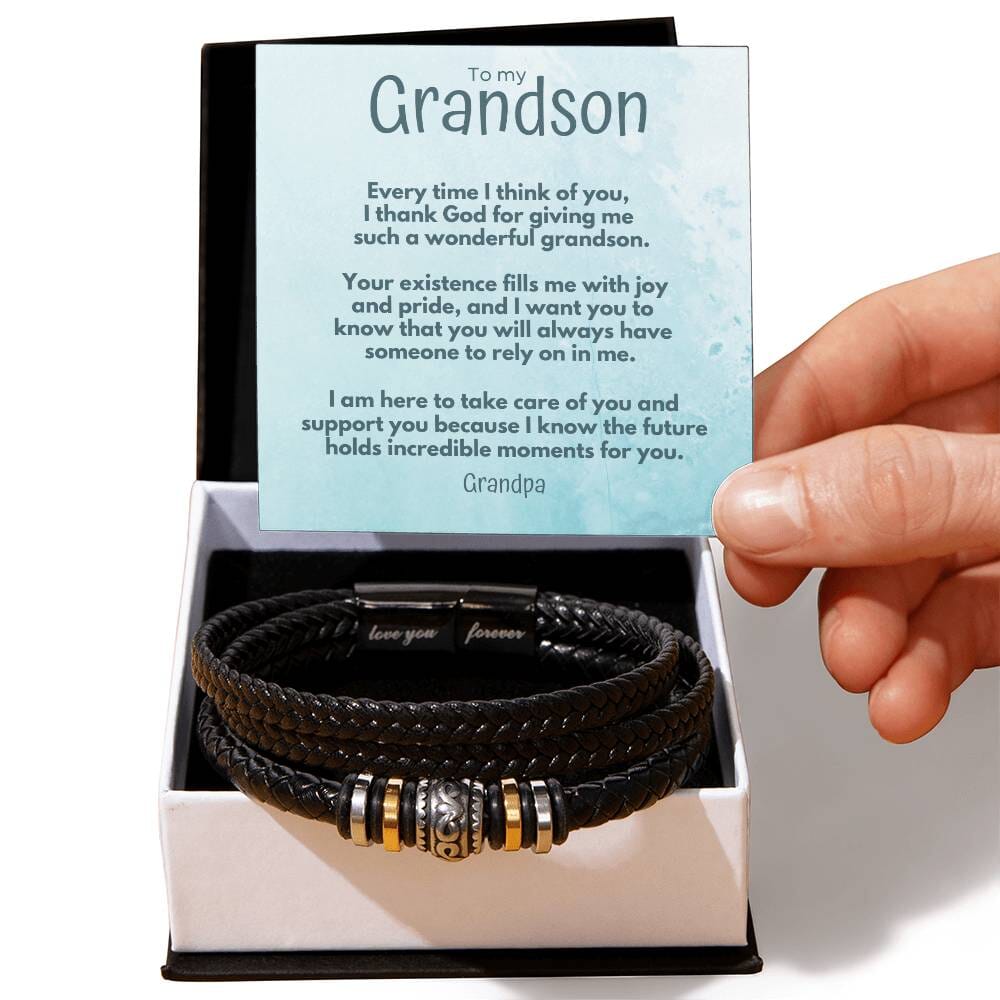 Everlasting Bond: The Personalized Men's 'Love You Forever' Bracelet Jewelry/LoveForeverBracelet ShineOn Fulfillment 