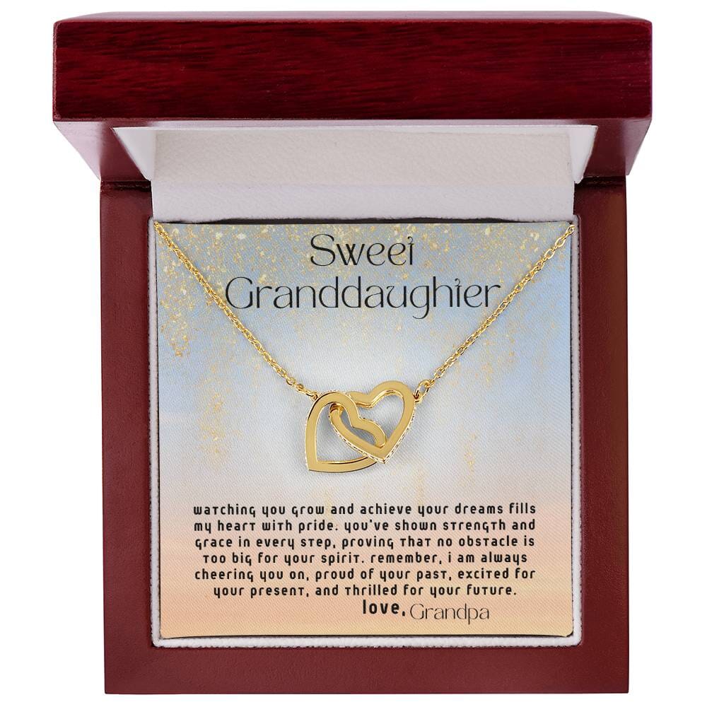 Everlasting Bonds: The Grandparent's Interlocking Hearts Necklace with Personalized Message Jewelry/InterlockingHearts ShineOn Fulfillment 