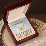 Everlasting Bonds: The Grandparent's Interlocking Hearts Necklace with Personalized Message Jewelry/InterlockingHearts ShineOn Fulfillment 