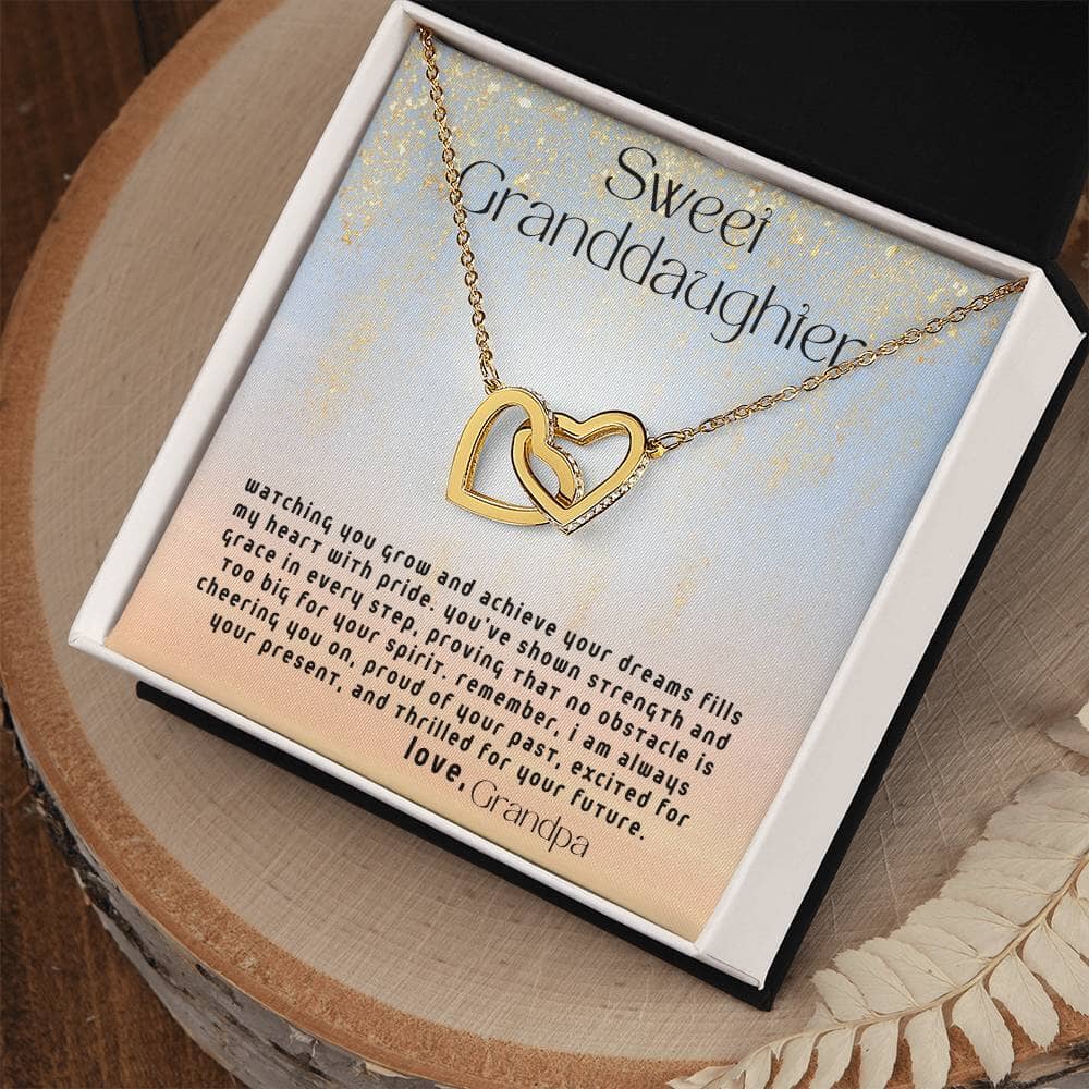 To Our Granddaughter Necklace From Grandparents, Grandma , Grandma Message  Card | eBay