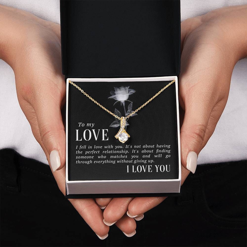 Everlasting Embrace Necklace: The Ultimate Symbol of Love and Resilience Jewelry/AlluringBeauty ShineOn Fulfillment 18K Yellow Gold Finish Standard Box 