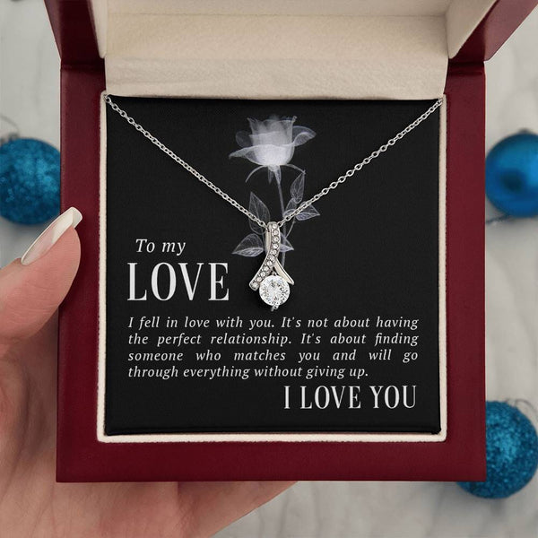 Everlasting Embrace Necklace: The Ultimate Symbol of Love and Resilience Jewelry/AlluringBeauty ShineOn Fulfillment White Gold Finish Luxury Box 