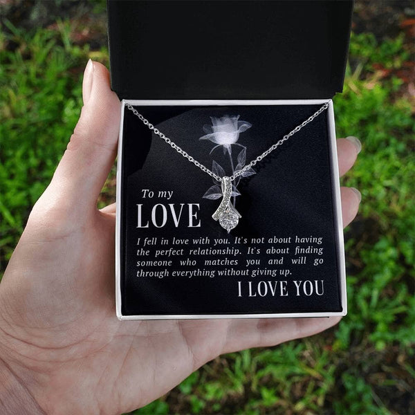 Everlasting Embrace Necklace: The Ultimate Symbol of Love and Resilience Jewelry/AlluringBeauty ShineOn Fulfillment White Gold Finish Standard Box 