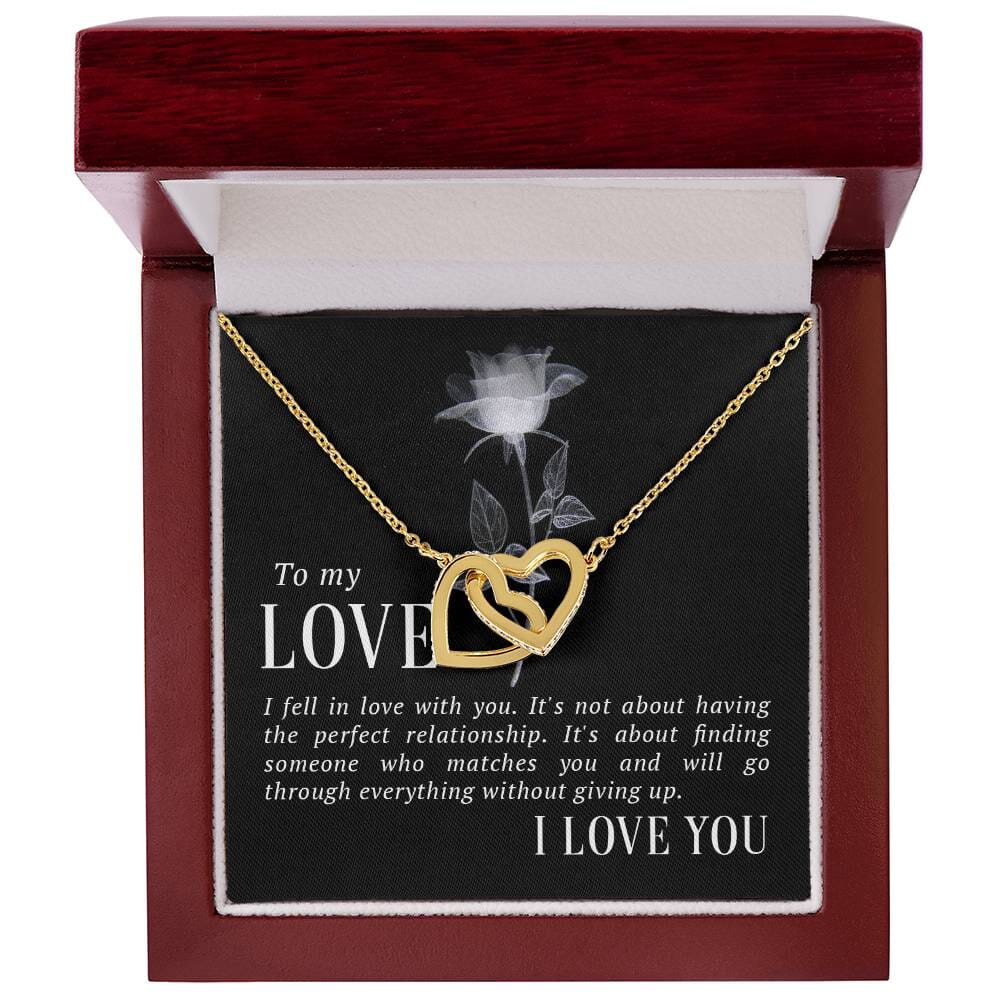 Everlasting Love Interlocking Hearts Necklace – A Symbol of Unbreakable Bond Jewelry/InterlockingHearts ShineOn Fulfillment 