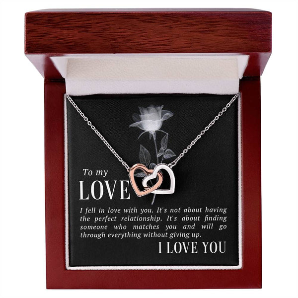 Everlasting Love Interlocking Hearts Necklace – A Symbol of Unbreakable Bond Jewelry/InterlockingHearts ShineOn Fulfillment 