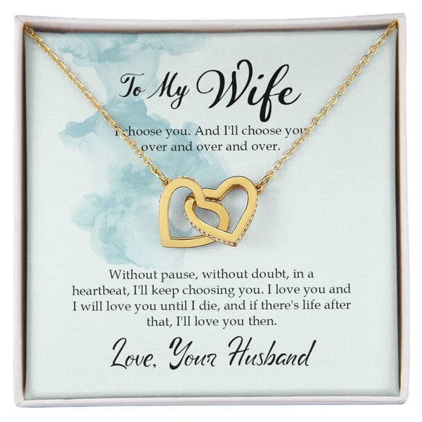 Everlasting Love Interlocking Hearts Necklace: A Timeless Symbol of Your Eternal Bond Jewelry/InterlockingHearts ShineOn Fulfillment 