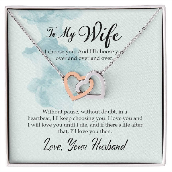 Everlasting Love Interlocking Hearts Necklace: A Timeless Symbol of Your Eternal Bond Jewelry/InterlockingHearts ShineOn Fulfillment 