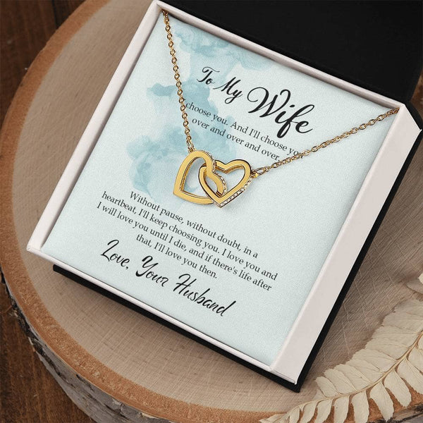 Everlasting Love Interlocking Hearts Necklace: A Timeless Symbol of Your Eternal Bond Jewelry/InterlockingHearts ShineOn Fulfillment 