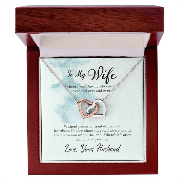 Everlasting Love Interlocking Hearts Necklace: A Timeless Symbol of Your Eternal Bond Jewelry/InterlockingHearts ShineOn Fulfillment 