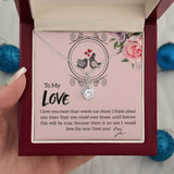 Everlasting Love Pendant: A Symbol of Unbreakable Bond Jewelry/AlluringBeauty ShineOn Fulfillment White Gold Finish Luxury Box 