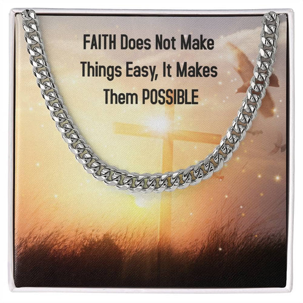 Faith & Elegance: The Cuban Link Chain Necklace - Where Style Meets Inspiration Jewelry/Cubanlink ShineOn Fulfillment 