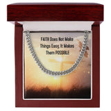 Faith & Elegance: The Cuban Link Chain Necklace - Where Style Meets Inspiration Jewelry/Cubanlink ShineOn Fulfillment 