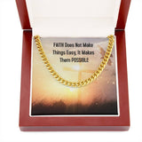 Faith & Elegance: The Cuban Link Chain Necklace - Where Style Meets Inspiration Jewelry/Cubanlink ShineOn Fulfillment 